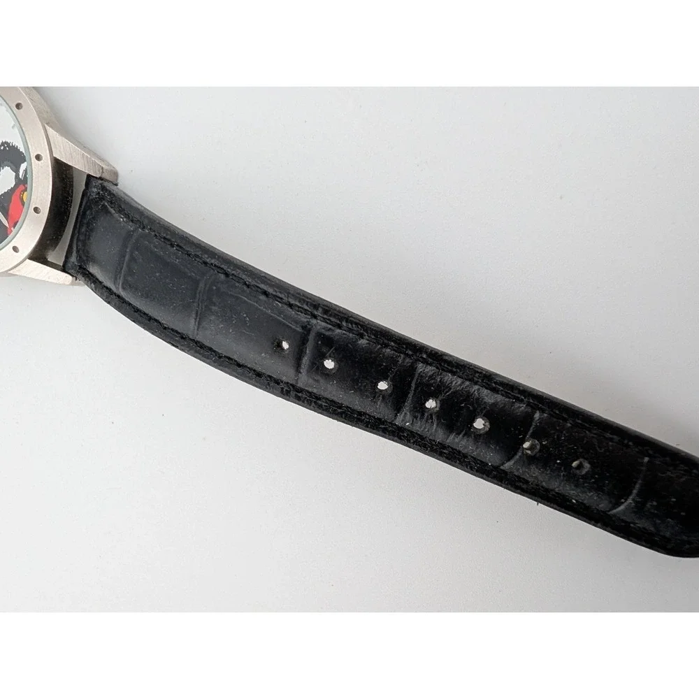 Disney Mickey Mouse Limited Release‎ Watch 33mm Case Leather Band- New Battery